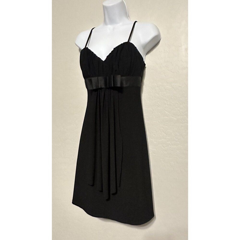Vintage Y2K Witchy Goth Black Babydoll Mini‎ Dress 90’s 2000’s 7/8 Whimsigoth - Picture 2 of 13